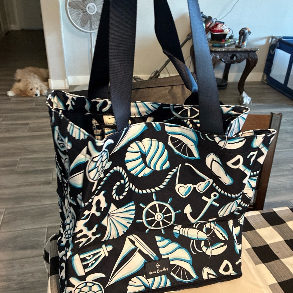 Vera Bradley lighten up tote bag shore enough